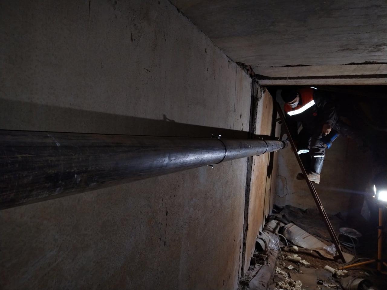 В Волгограде «Концессии теплоснабжения» проложили циркуляционный трубопровод к нескольким домам